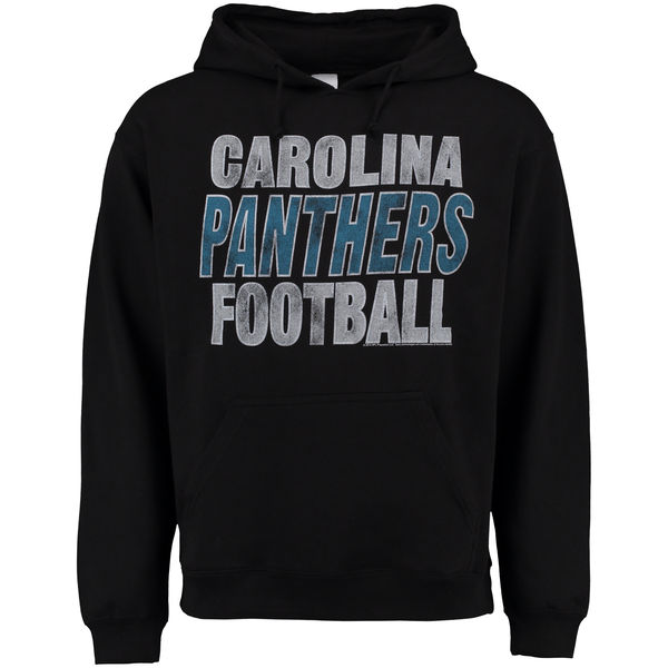 Men Carolina Panthers Junk Food Kickoff Pullover Hoodie Black